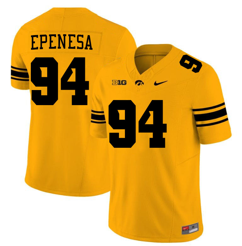 A.J. Epenesa Iowa Jersey,University Of Iowa Hawkeyes Fotoball Uniforms,Jersey,Gears-Gold